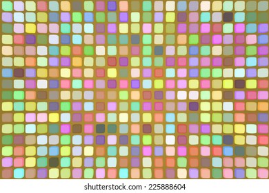 Abstract vector background with multicolored squared tiles shown in perspective