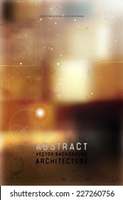 abstract vector background with mysterious ancient architecture motives