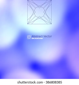 abstract vector background with mysterious blurred depths