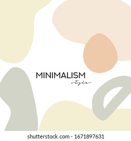 Fondo abstracto vectorial con estilo ingenuo, líneas diversas, elementos minimalistas color pastel y formas geométricas de doodle para su diseño, presentación, paquete, afiche, decoración. Estilo minimalista