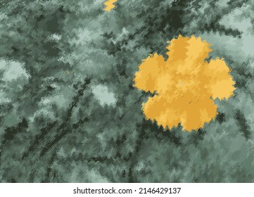 Abstract vector Background natural flower design.green natural Background yellow flower design.new model creative vector natural flower design.