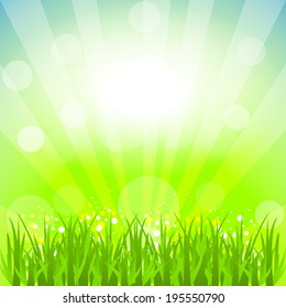 Abstract vector background with nature theme/design with place for your content, print or pc desktop