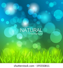Abstract vector background with nature theme/design with place for your content, print or pc desktop