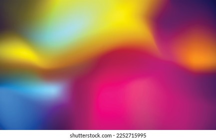 abstract vector background Neon blur glow. Colorful geometric design, blur liquid paint Perfect for adding a vibrant and dynamic touch to website backgrounds, brochures, and more. Vector illustration