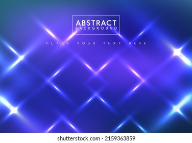 Abstract vector background with neon lights. Geometric shapes on futuristic cover. Bright disco backdrop for music, technologies