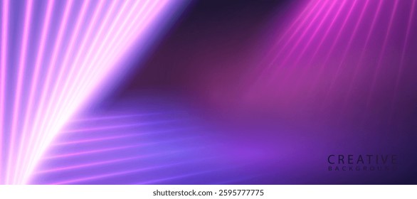 Abstract vector background of neon lines. High-tech design for illustrations, banners, backgrounds, web design, game interfaces, invitations.