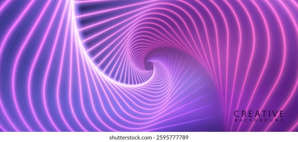 Abstract vector background of neon lines. High-tech design for illustrations, banners, backgrounds, web design, game interfaces, invitations.