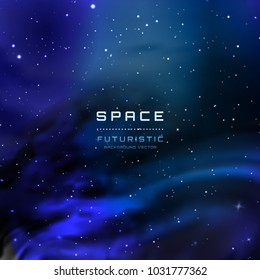 abstract vector background with night sky and stars. illustration of outer space and Milky Way.
