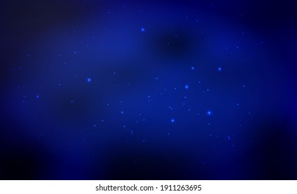 Abstract vector background with night sky and stars. 