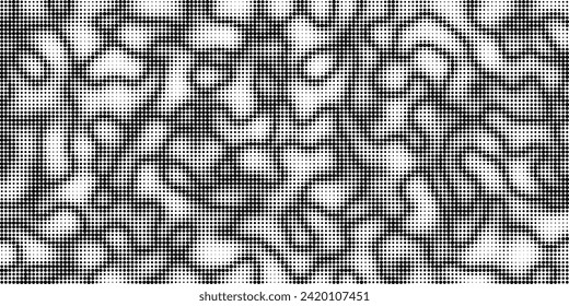 Abstract vector background noise lines halftone. Dotted wavy pattern texture element. Gradient noise on white. Creative point art.