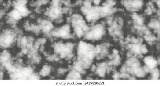 Abstract vector background noise texture halftone. Dotted wavy pattern element. Gradient clouds noise on white. Creative point lines art.