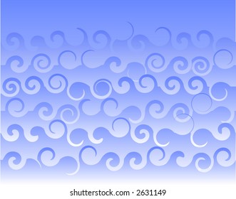 Abstract vector background of ocean waves