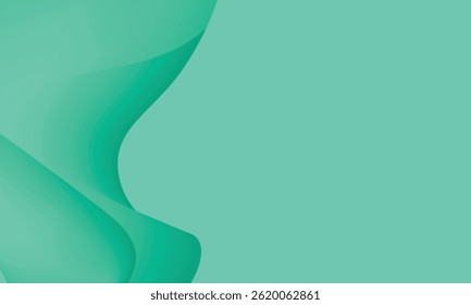 Abstract Vector Background Olo Color with Shadow Waves. Hand Drawn Vector Art.