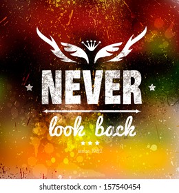 Abstract vector background on grunge paper with place for your text. Grunge effects can be easily removed for a brand new, clean sign.