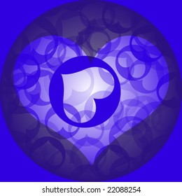 Abstract vector background on love theme