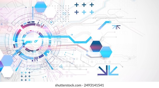 Abstract vector background on a technological theme.