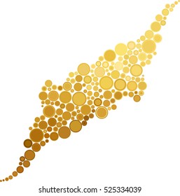 Abstract vector background with opaque pink red yellow brown dots, circles, bubbles for your amazing design.