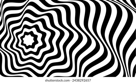 Abstract vector background, Optical graphic background, Optical illusion, vector illustration	