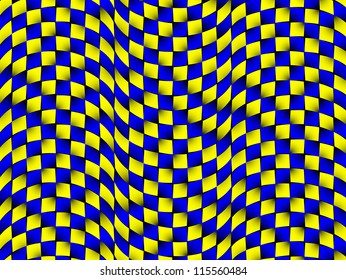 abstract vector background - optical illusion of movement