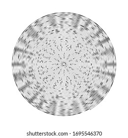  Fondo del vector abstracto.Ilusión óptica. Fondo redondo. Efecto Movimiento