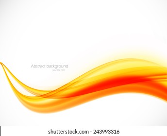 Abstract vector background in orange color. Flyer brochure design