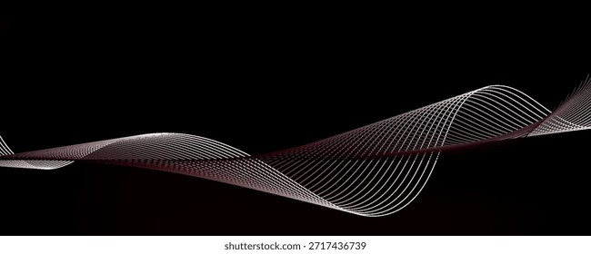 Vetor de fundo abstrato com linhas onduladas laranjas. vetores