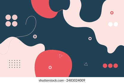 Abstract Vector Background, Organic shape abstract background