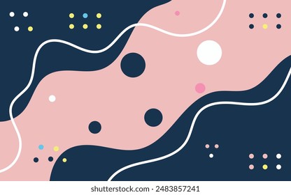 Abstract Vector Background, Organic shape abstract background