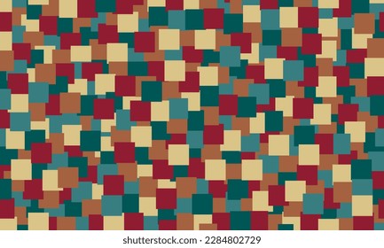 Abstract vector background with overlapping colored squares