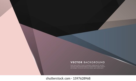 abstract vector background. overlapping geometric shapes. Vector illustrations for wallpapers, banners, backgrounds, cards, landing pages, etc.
