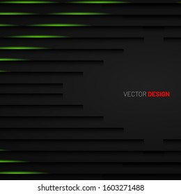 abstract vector background. overlapping shadow shapes. 3D design technology