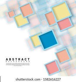 abstract vector background. overlapping square design. Vector illustrations for wallpapers, banners, backgrounds, cards, book illustrations, landing pages