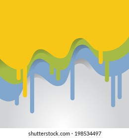 abstract vector background with paint dripping