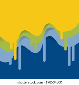 abstract vector background with paint dripping