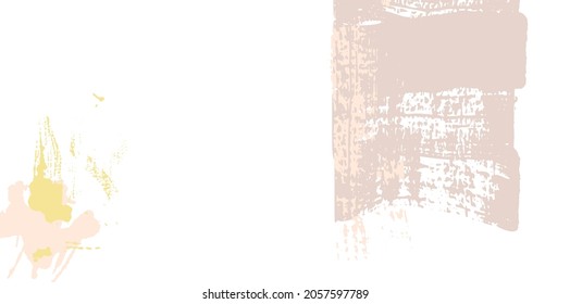 Resumen de fondo vectorial con trazos de pintura y formas en colores pastel. Texturas aisladas.Obra gráfica de moda para afiche, portada, invitación, pancarta, folleto, volante. 