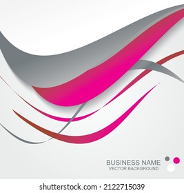 Abstract vector background from  paper waves.