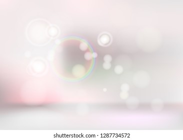 Abstract vector background. Pastel color for advertising. Glowing circle.