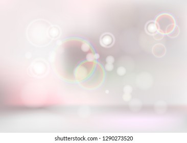Abstract vector background. Pastel color for advertising. Glowing circle.