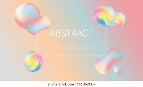 Abstract vector background, pastel colored modern fluid design.