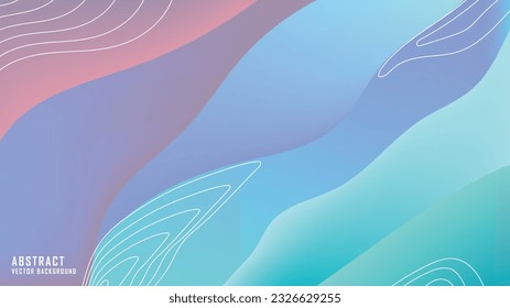 Resumen de fondo vectorial colores pastel malla de gradiente púrpura azul bg estilo mínimo