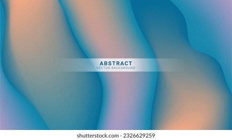 Resumen de fondo vectorial colores pastel color naranja azul malla gradiente bg 