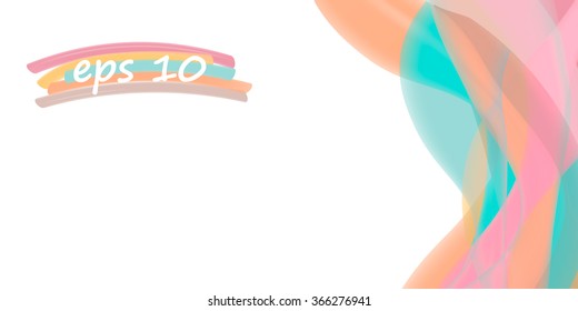 abstract vector background with pastel colors with space for text