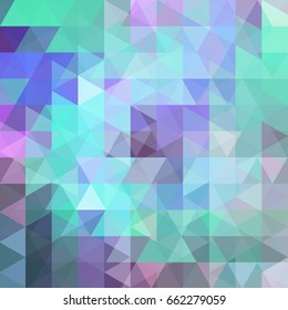 Abstract vector background with pastel green, violet, purple triangles. Geometric vector illustration. Creative design template.
