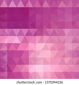 Abstract vector background with pastel pink triangles. Geometric vector illustration. Creative design template.