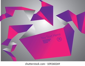Abstract Vector Background Pink