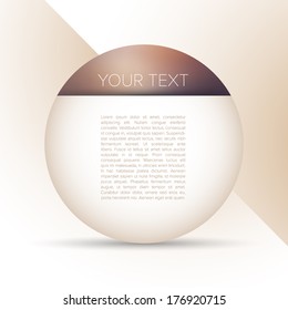 Abstract Vector Background with Place for Your Text - Vector Illustration