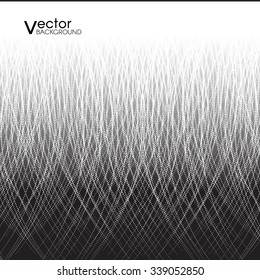 Abstract vector background, playful yarn line of dots. Elegant stylish design.