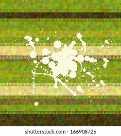 Abstract vector background. Polygon flat style and artistic paint banner