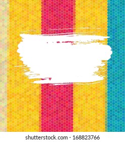 Abstract vector background. Polygon flat style and artistic paint banner