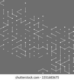 Abstract vector background. Polygon vector illustration. Technology futuristic design. Black cube shape pattern. Geometric lines. Digital backdrop.